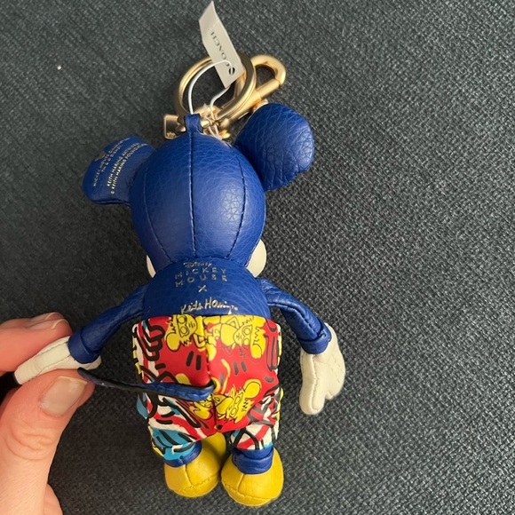 COACH COLLECTIBLE Disney Mickey Mouse X Keith Haring Keychain FOB - Picture 7 of 9